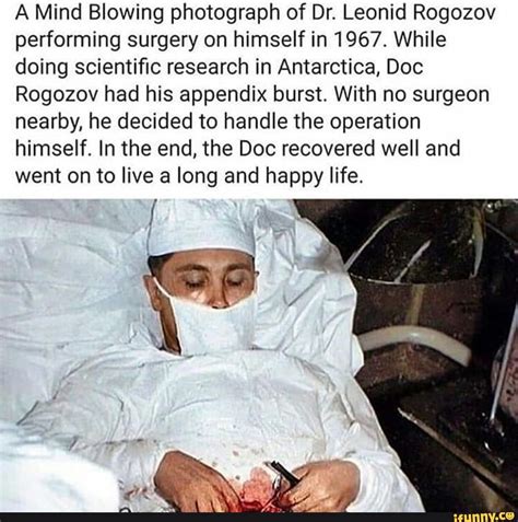 rogzov|self surgery in antarctica.